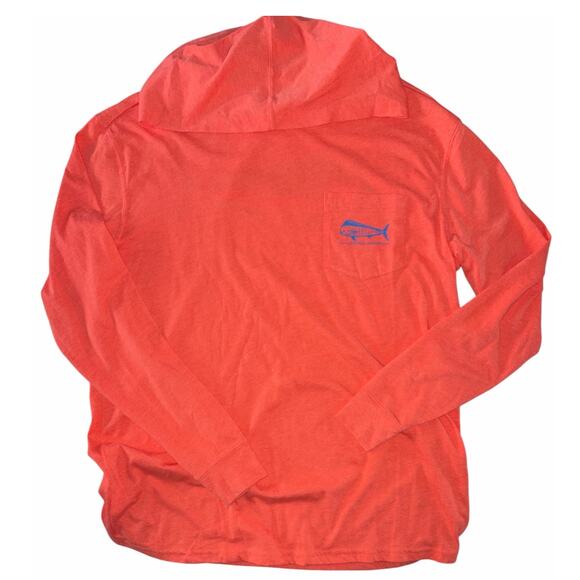 Southern Proper Other - Southern Proper Coral Orange Hooded Tee size Medium NEW